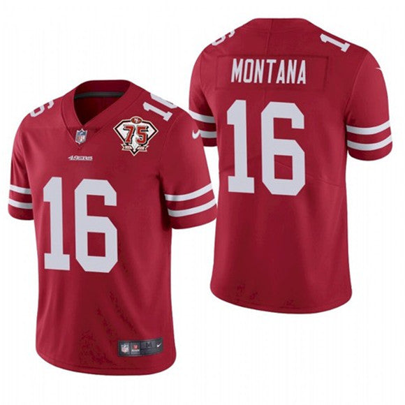 Joe Montana San Francisco 49ers red jersey