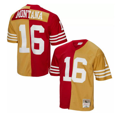 Joe Montana San Francisco 49ers red Throwback jersey