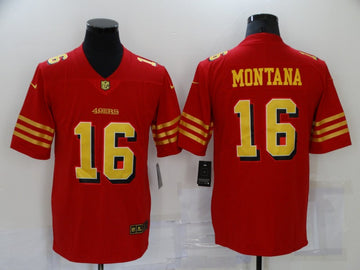 Joe Montana San Francisco 49ers red jersey