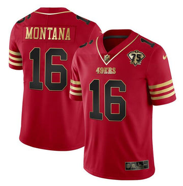 Joe Montana San Francisco 49ers red jersey