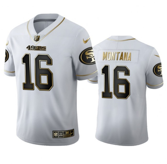 Joe Montana San Francisco 49ers white jersey