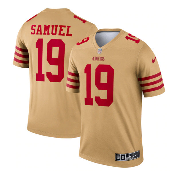 Deebo Samuel San Francisco 49ers gold Inverted Legend jersey