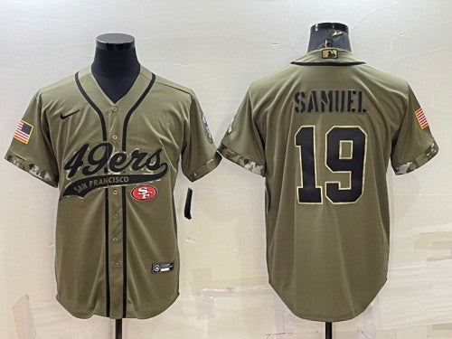 Deebo Samuel San Francisco 49ers olive Salute To Service jersey
