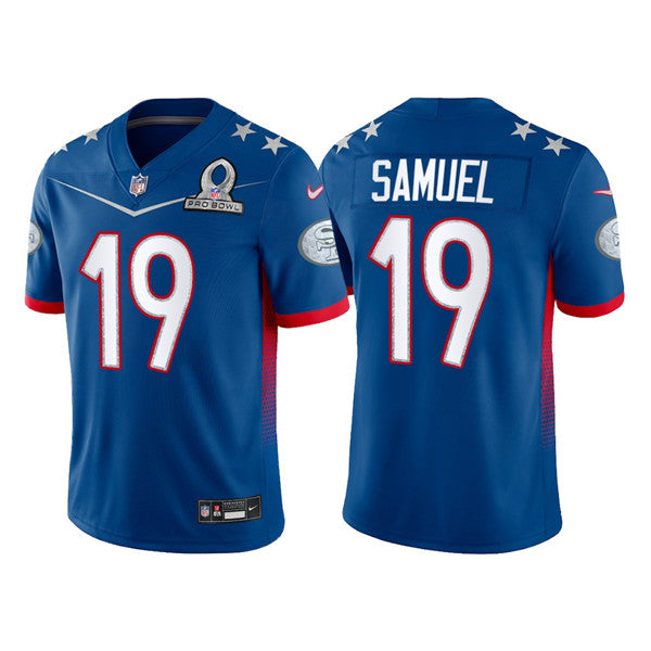 Deebo Samuel San Francisco 49ers royal jersey