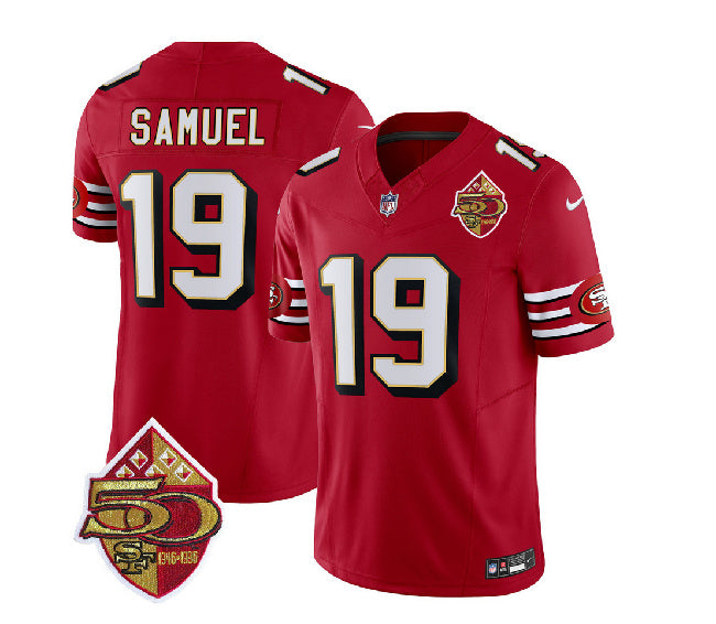 Deebo Samuel San Francisco 49ers red FUSE jersey