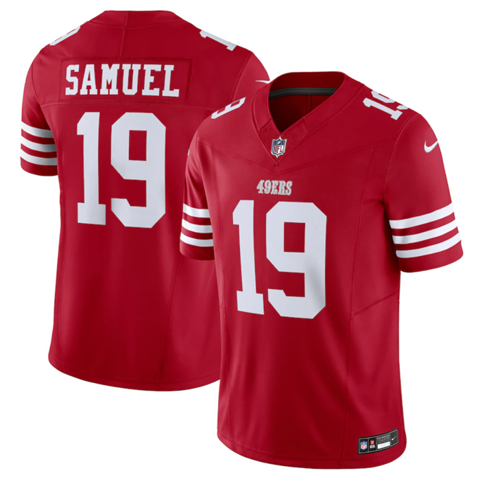 Deebo Samuel San Francisco 49ers red FUSE jersey