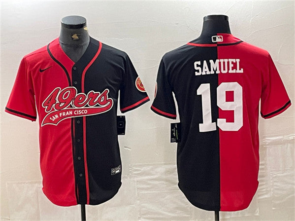 Deebo Samuel San Francisco 49ers red-black Split jersey