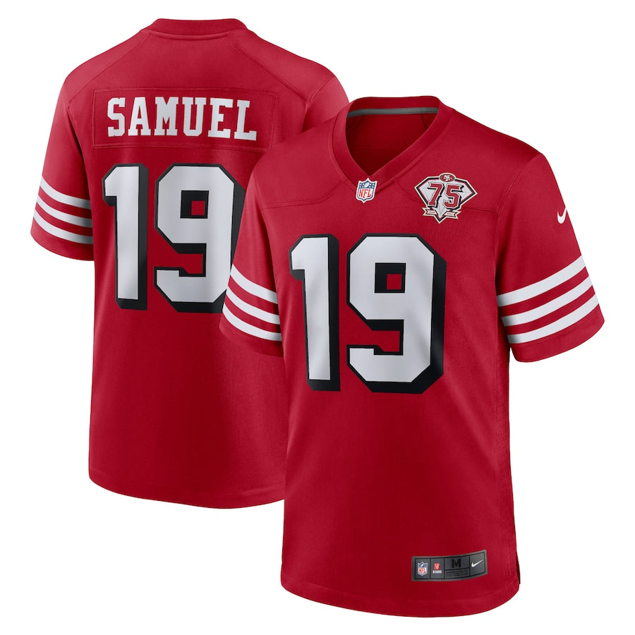Deebo Samuel San Francisco 49ers scarlet Game jersey