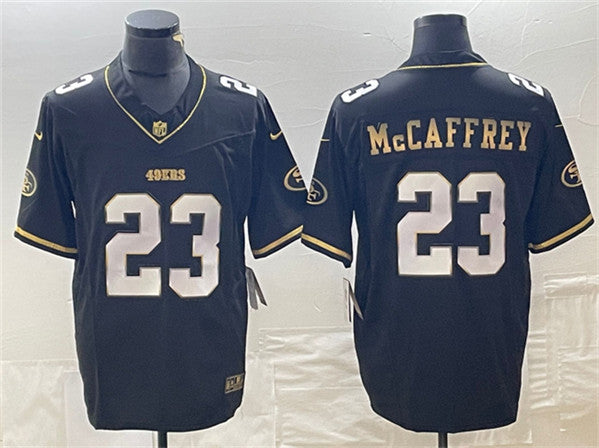 Christian McCaffrey San Francisco 49ers black FUSE jersey