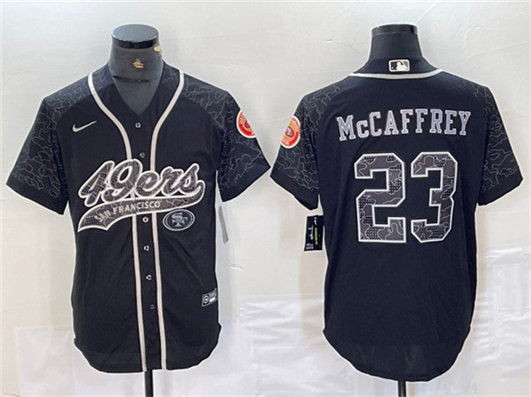 Christian McCaffrey San Francisco 49ers black jersey