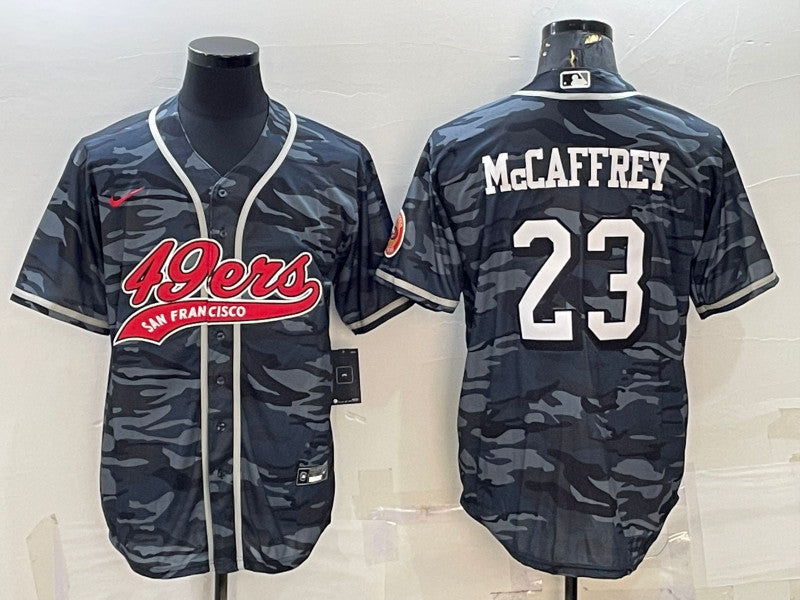 Christian McCaffrey San Francisco 49ers gray Camo jersey