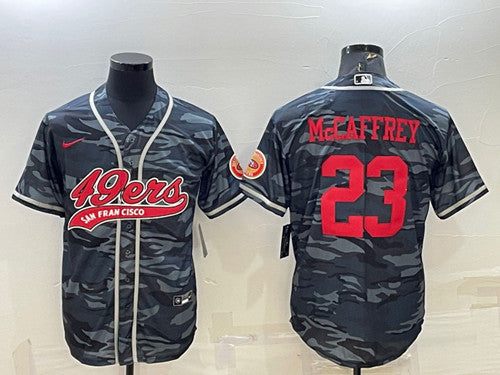 Christian McCaffrey San Francisco 49ers gray Camo jersey