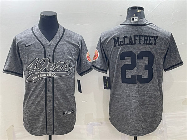 Christian McCaffrey San Francisco 49ers gray jersey