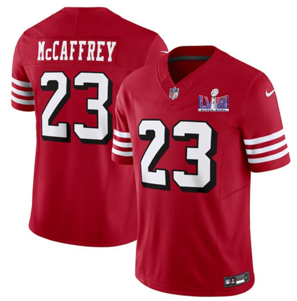 Christian McCaffrey New San Francisco 49ers red FUSE jersey