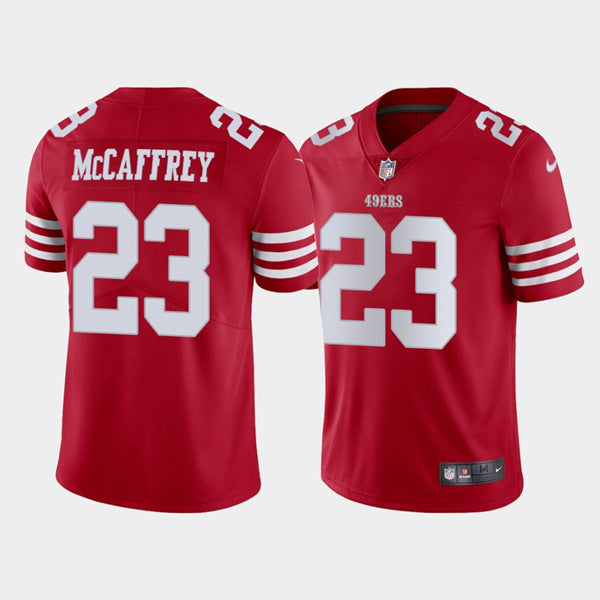 Christian McCaffrey San Francisco 49ers red jersey
