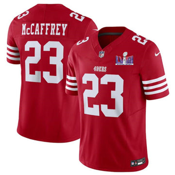 Christian McCaffrey San Francisco 49ers red FUSE jersey