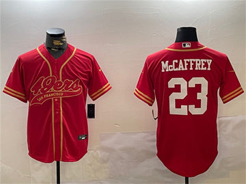 Christian McCaffrey San Francisco 49ers red jersey