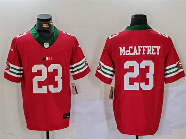 Christian McCaffrey San Francisco 49ers red FUSE jersey