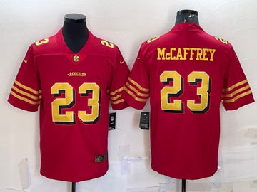 Christian McCaffrey San Francisco 49ers red jersey