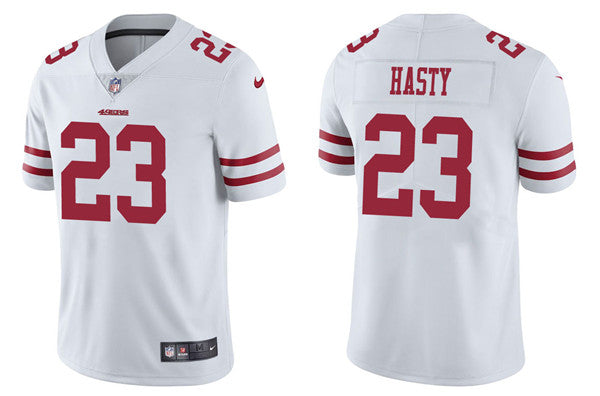 JaMycal Hasty San Francisco 49ers white jersey