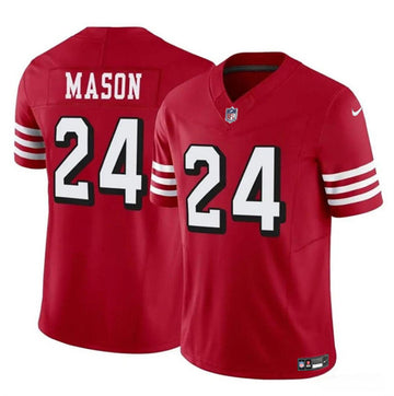 Jordan Mason New San Francisco 49ers red FUSE jersey