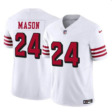 Jordan Mason New San Francisco 49ers white FUSE jersey