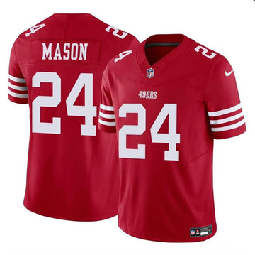 Jordan Mason San Francisco 49ers red FUSE jersey