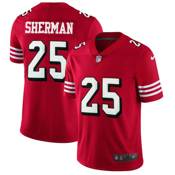Richard Sherman San Francisco 49ers red jersey