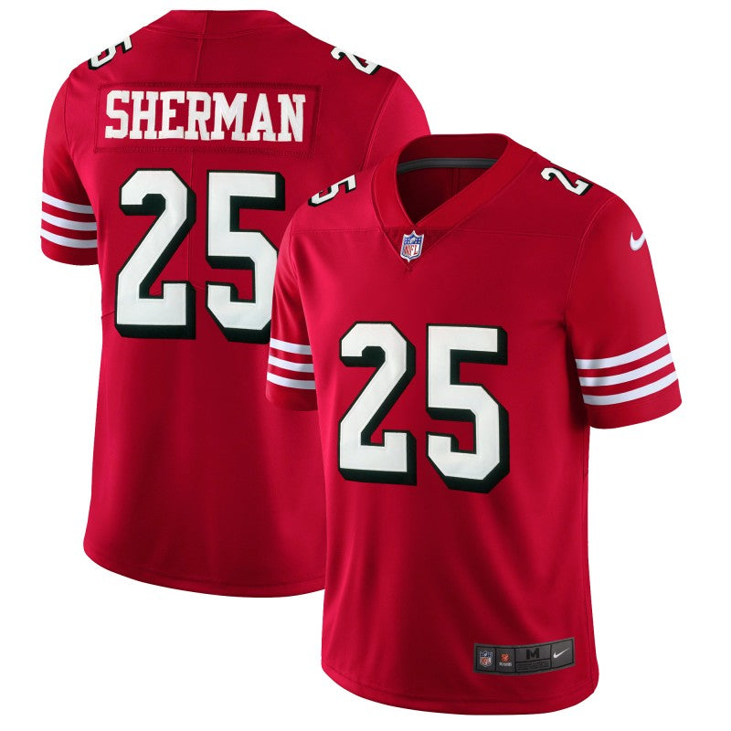 Richard Sherman San Francisco 49ers red jersey