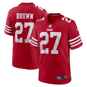 Ji'Ayir Brown San Francisco 49ers red Game jersey