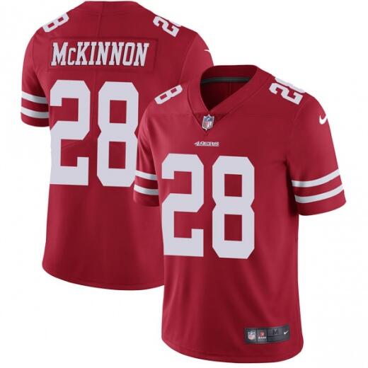 Jerick McKinnon San Francisco 49ers red jersey