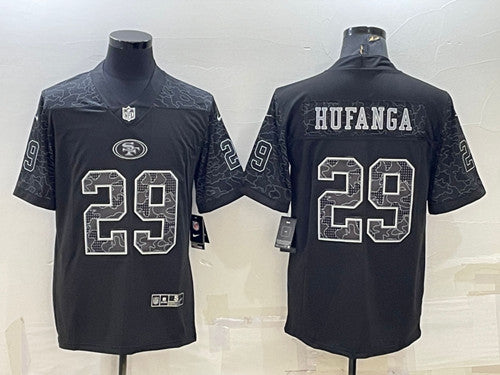 Talanoa Hufanga San Francisco 49ers black jersey
