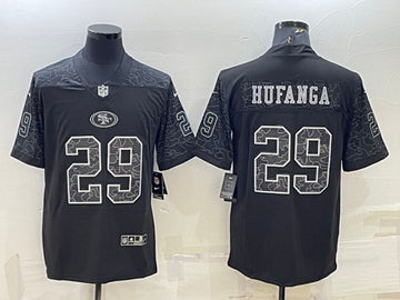 Talanoa Hufanga San Francisco 49ers black jersey