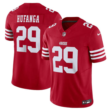 Talanoa Hufanga San Francisco 49ers red FUSE jersey