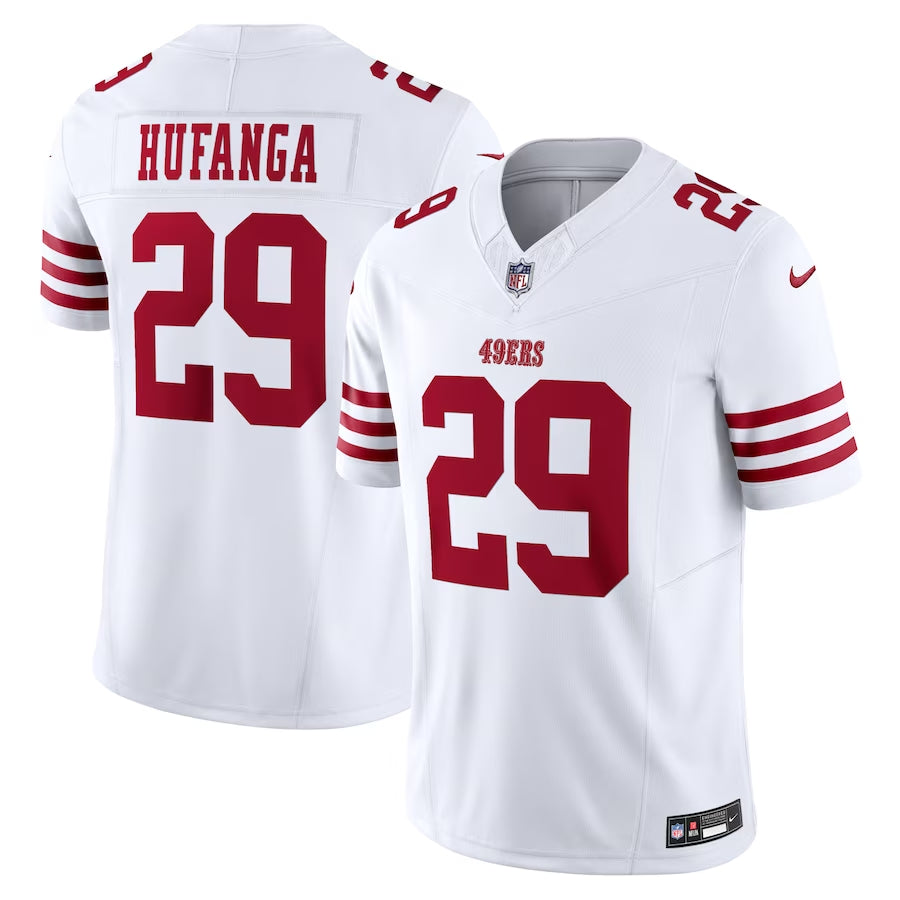 Talanoa Hufanga San Francisco 49ers white FUSE jersey