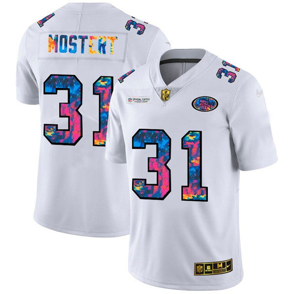 Raheem Mostert San Francisco 49ers white jersey