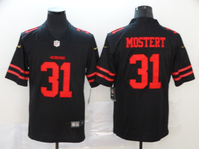 Raheem Mostert San Francisco 49ers black jersey