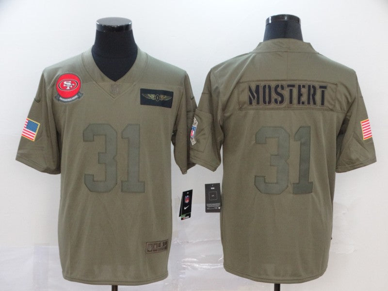 Raheem Mostert San Francisco 49ers camo Salute To Service jersey