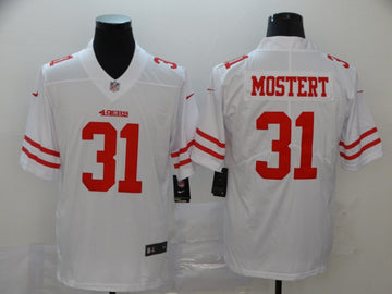 Raheem Mostert San Francisco 49ers white jersey