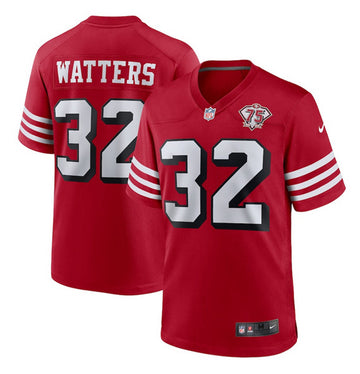 Ricky Watters San Francisco 49ers red Game jersey