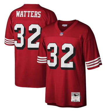 Ricky Watters San Francisco 49ers red jersey