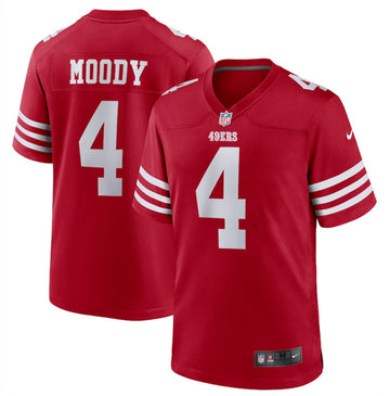 Jake Moody San Francisco 49ers red Game jersey