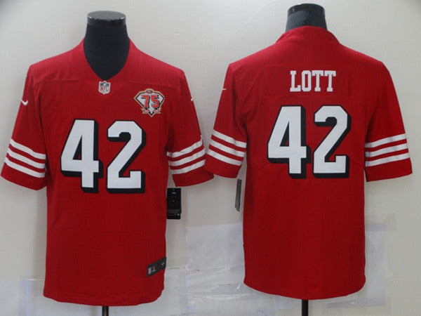 Ronnie Lott San Francisco 49ers scarlet Alternate jersey