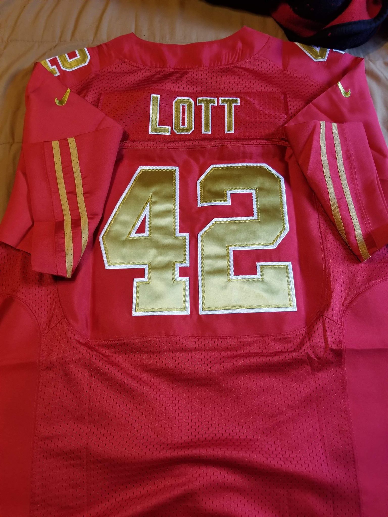 Custom San Francisco 49ers red jersey