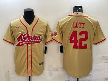 Ronnie Lott San Francisco 49ers gold jersey