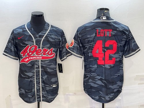 Ronnie Lott San Francisco 49ers grey Camo jersey