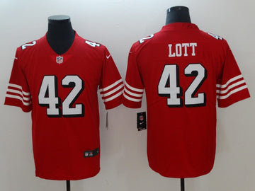 Ronnie Lott San Francisco 49ers red jersey