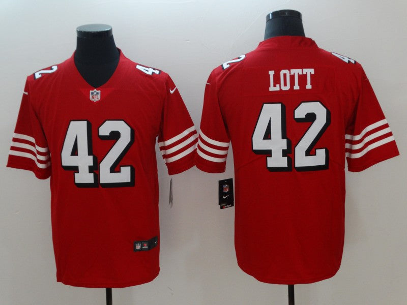 Ronnie Lott San Francisco 49ers red jersey