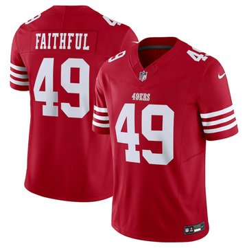Faithful San Francisco 49ers red FUSE jersey