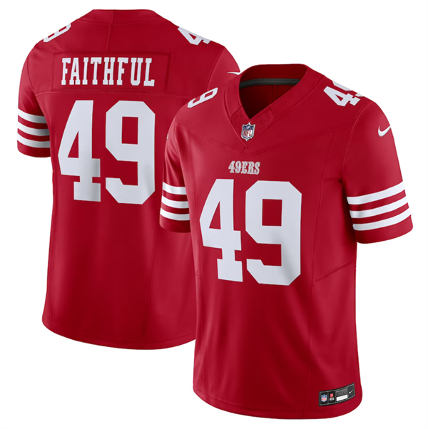 Faithful San Francisco 49ers red FUSE jersey